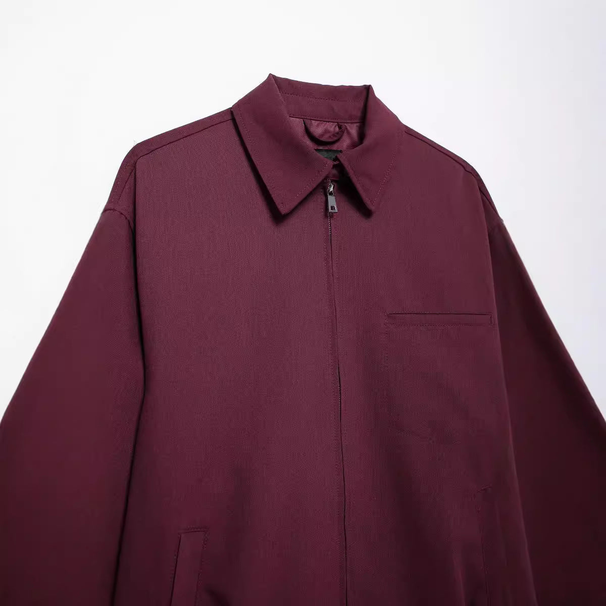 Two piece retro wine red jacket jacket women's lantern mini
